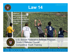 2017 Grade 8 - Law 14 The Penalty Kick