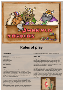 Rules of play - 2D6.EE Games
