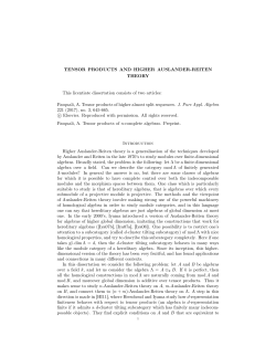 TENSOR PRODUCTS AND HIGHER AUSLANDER