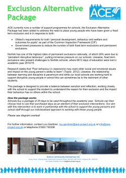 ACE currently runs a number of support programmes for schools, the