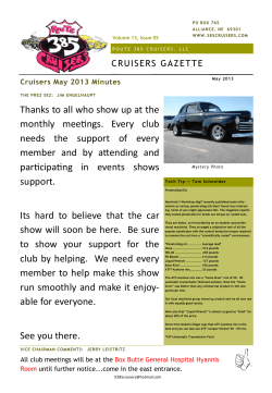 Thanks to all who show up at the monthly meetings. Every club