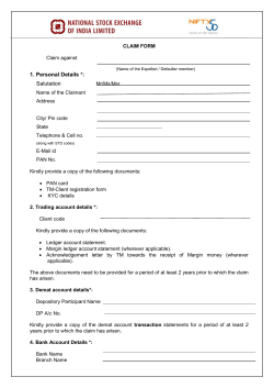 claim form