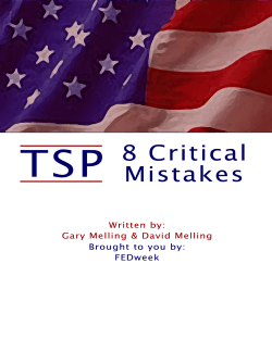Avoid These 8 Critical TSP Mistakes