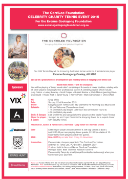 Kooyong Tennis event 2015