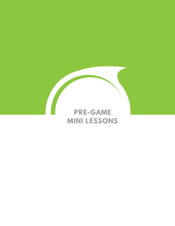 Pregame Lessons - Classroom, Inc.