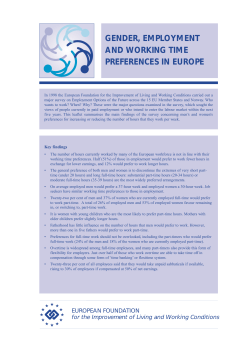 Gender, Employment and Working Time Preferences at Different