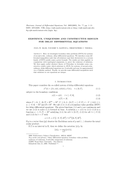 Existence, uniqueness and constructive results for