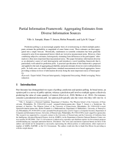 Partial Information Framework - Penn Math