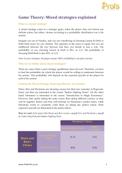 Game Theory: Mixed strategies explained