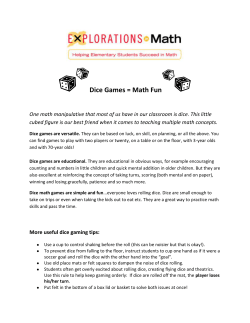 Dice Games = Math Fun