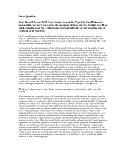 Essay Question: Read Lines II.34 and II.35 from chapter two of the