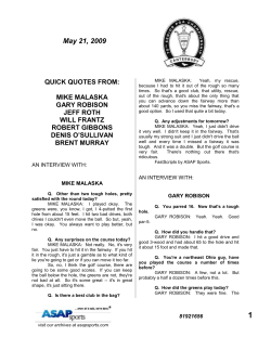 Mike Malaska, Gary Robison, Jeff Roth, Will Frantz