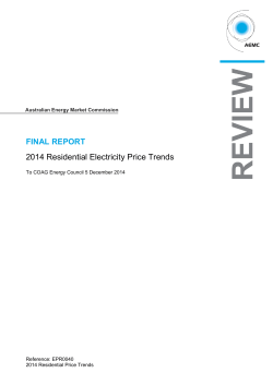 2014 Residential Electricity Price Trends report