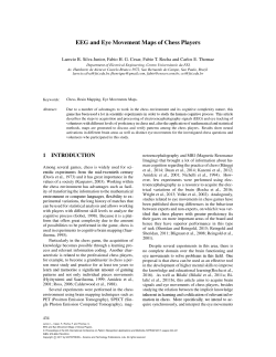 EEG and Eye Movement Maps of Chess Players