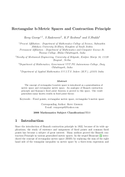 Rectangular b-Metric Spaces and Contraction Principle 1