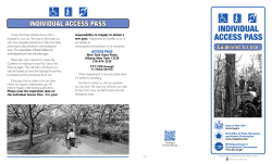 Individual Access Pass Guidelines