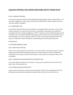 asa/usa softball rule book involving saftey home plate
