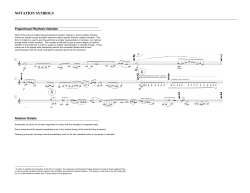 NOTATION SYMBOLS