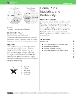Home Runs, Statistics, and Probability