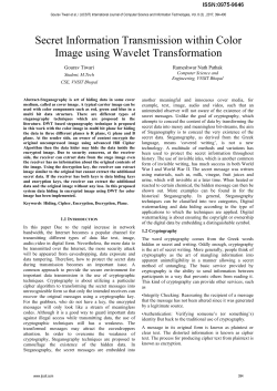 Secret Information Transmission within Color Image using