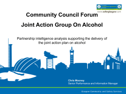 Community Council Forum Joint Action Group On Alcohol