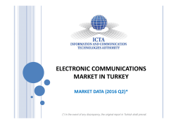 electronic communications market in turkey market data (2016 q2)