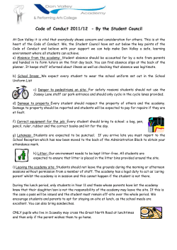 Code of Conduct 2009/10