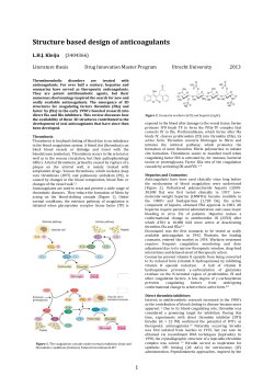 Structure based design of anticoagulants