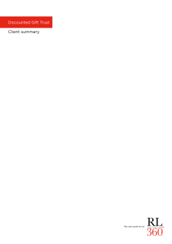 Discounted Gift Trust Client summary