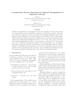 A Depth-First Search Algorithm for Optimal Triangulation of