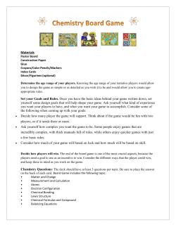 Chemical Board Game