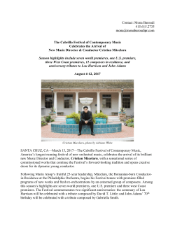 The Cabrillo Festival of Contemporary Music