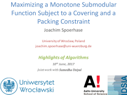 Maximizing a Monotone Submodular Function Subject to a Covering