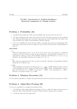 Problem 1. Probability [45] Problem 2. Minimax Procedure [15