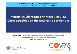 Interaction Choreography Models in BPEL - AIFB