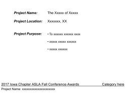 Image Title 2017 Iowa Chapter ASLA Fall Conference Awards