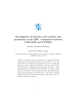 Investigation of inclusive and exclusive jets production at the LHC