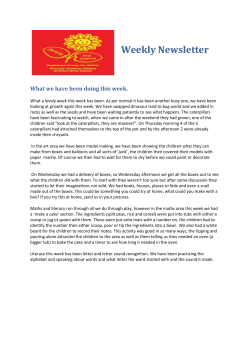 Newsletter 6th May - Cholsey Pre