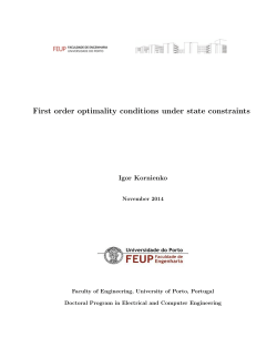 First order optimality conditions under state constraints