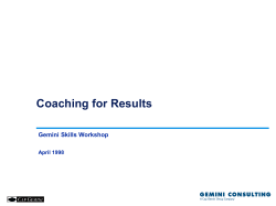 Coaching - Operating Principals