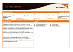 Key Position Information Date updated: 22/01/2016 Job Title Senior