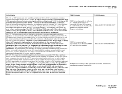 NERC and NAESB Response Strategy for Orders 890 and 693