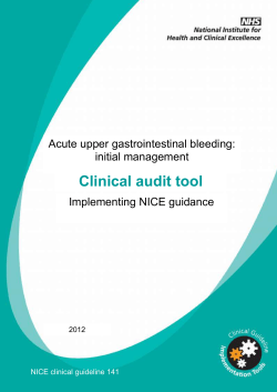 Initial management clinical audit tool