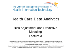 Health Care Data Analytics