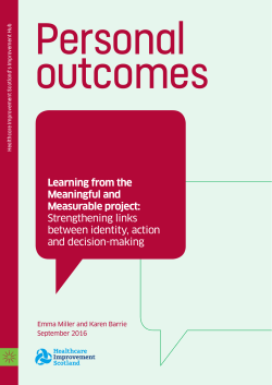 Learning from the Meaningful and Measurable project