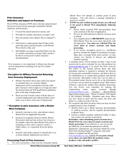 Prior Insurance Definition and Impact on Premiums Proof of Prior