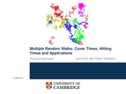 Multiple Random Walks: Cover Times, Hitting Times and Applications