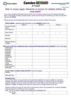 In Touch - Camden Council