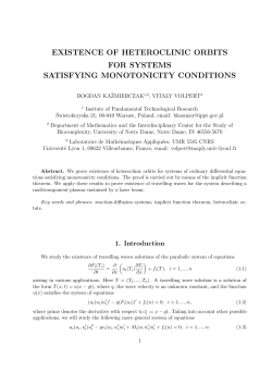 existence of heteroclinic orbits for systems satisfying monotonicity