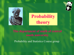 3.1 Random variables and distribution functions